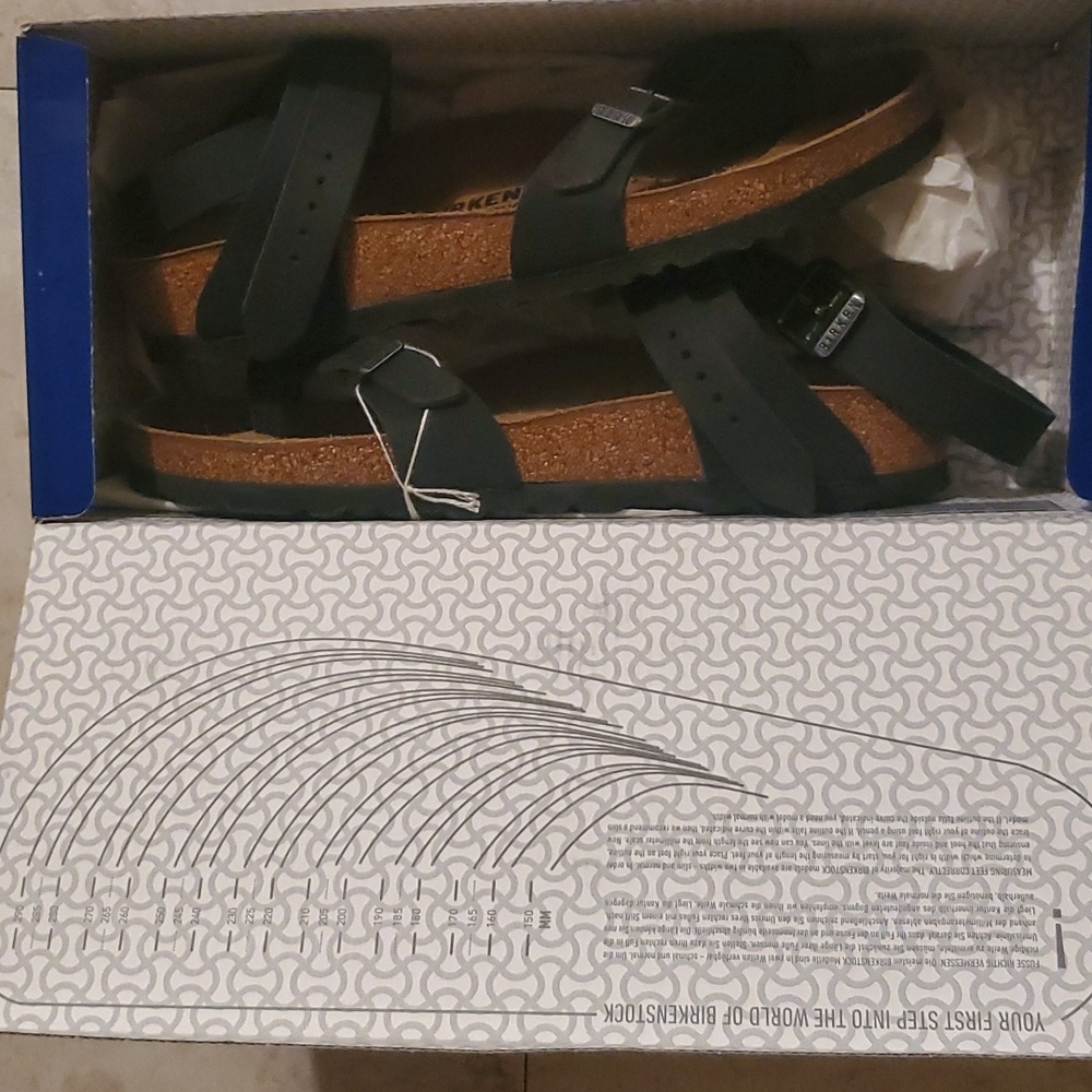 Birkenstock Yara Black Sandal Size 8/39